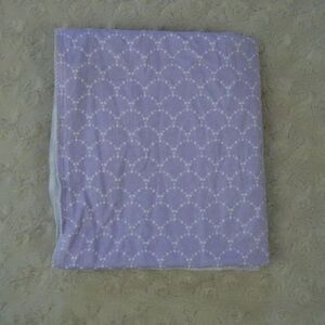 Parent's Choice Purple White Polka Dot Baby Receiving Blanket Flannel Cotton